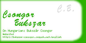 csongor bukszar business card